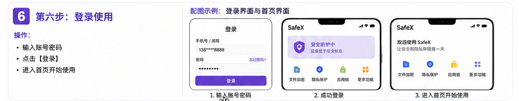 登录使用